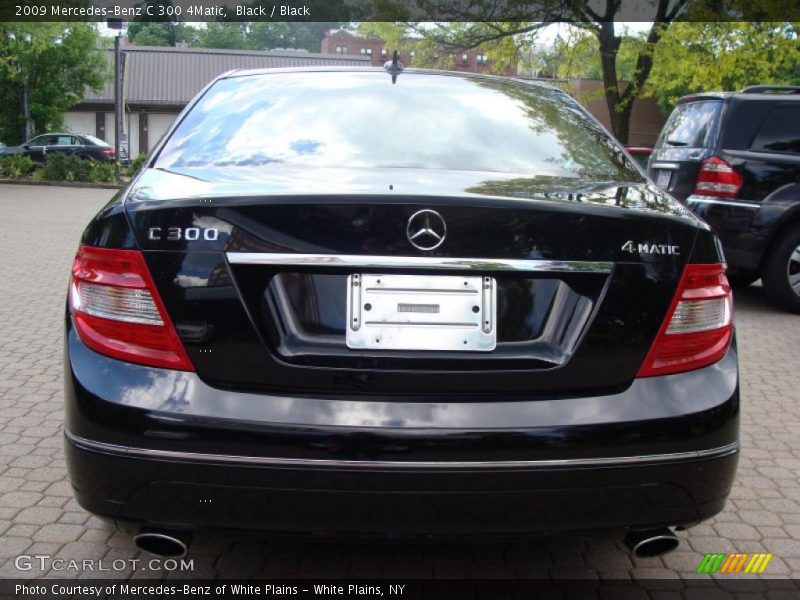 Black / Black 2009 Mercedes-Benz C 300 4Matic