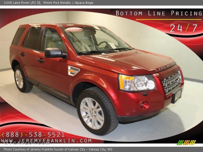 Rimini Red Metallic / Alpaca Beige 2008 Land Rover LR2 SE