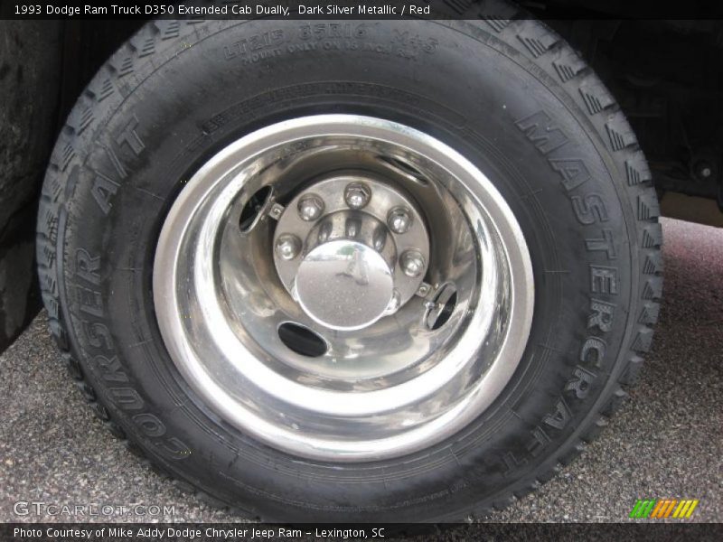 Dark Silver Metallic / Red 1993 Dodge Ram Truck D350 Extended Cab Dually