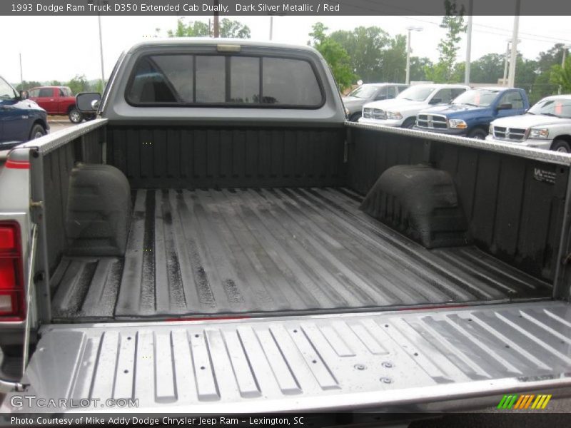 Dark Silver Metallic / Red 1993 Dodge Ram Truck D350 Extended Cab Dually