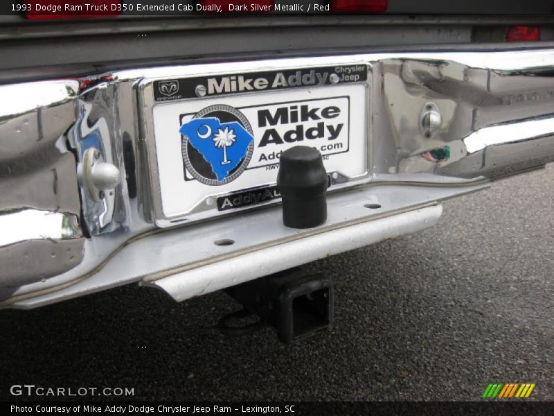 Dark Silver Metallic / Red 1993 Dodge Ram Truck D350 Extended Cab Dually