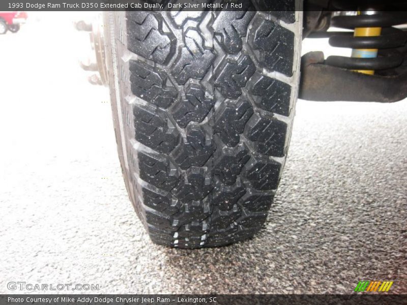 Dark Silver Metallic / Red 1993 Dodge Ram Truck D350 Extended Cab Dually