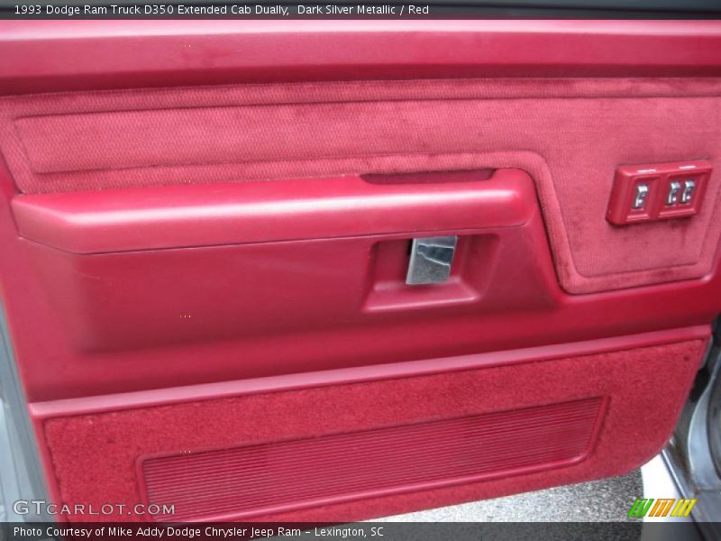 Dark Silver Metallic / Red 1993 Dodge Ram Truck D350 Extended Cab Dually