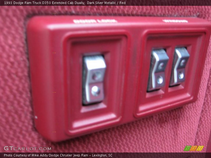 Dark Silver Metallic / Red 1993 Dodge Ram Truck D350 Extended Cab Dually