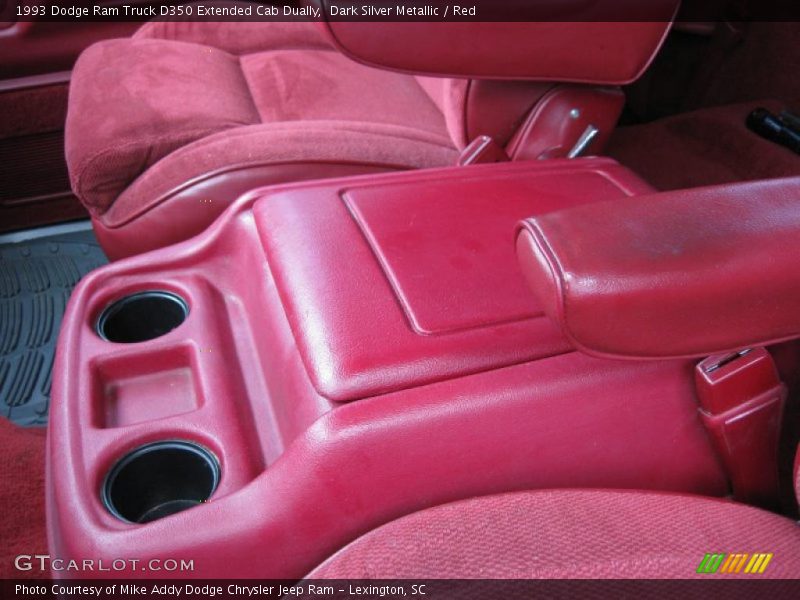 Dark Silver Metallic / Red 1993 Dodge Ram Truck D350 Extended Cab Dually