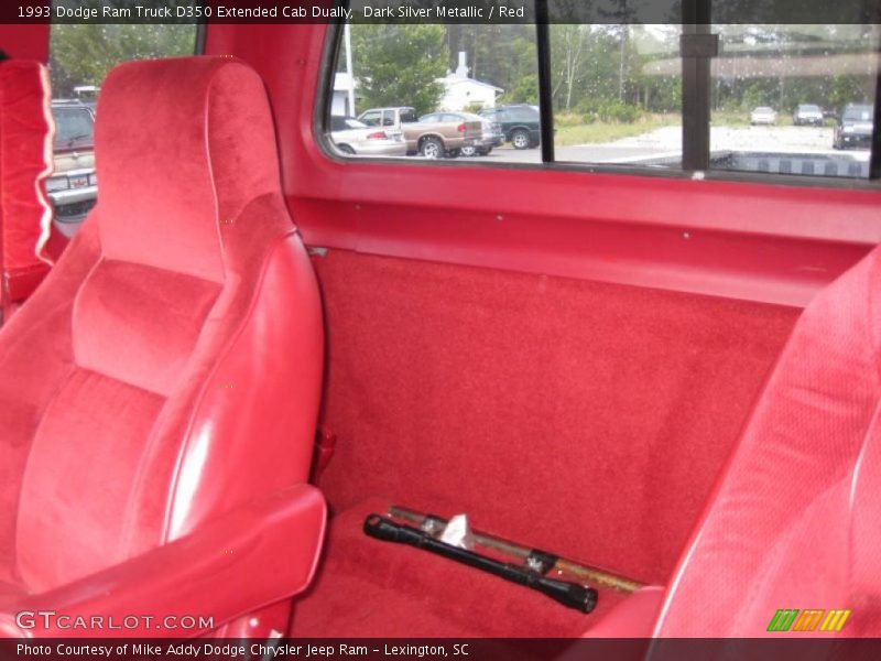 Dark Silver Metallic / Red 1993 Dodge Ram Truck D350 Extended Cab Dually
