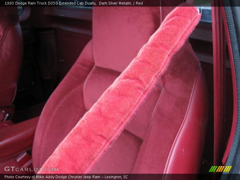 Dark Silver Metallic / Red 1993 Dodge Ram Truck D350 Extended Cab Dually