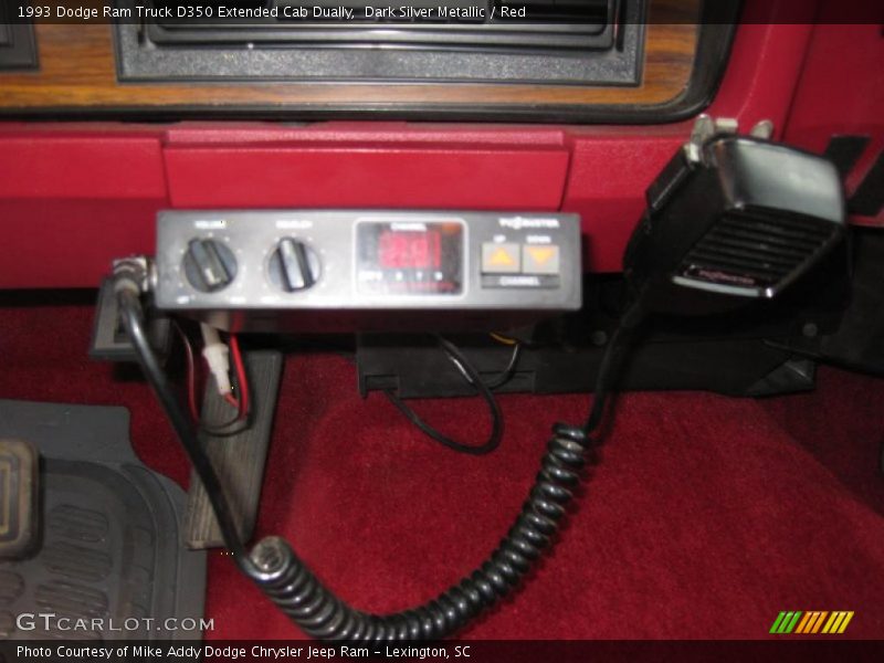 Dark Silver Metallic / Red 1993 Dodge Ram Truck D350 Extended Cab Dually