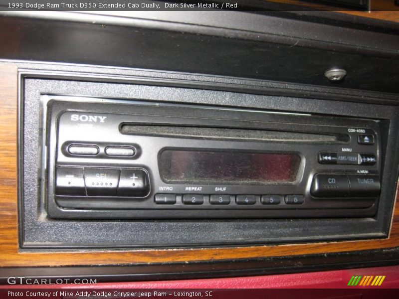 Dark Silver Metallic / Red 1993 Dodge Ram Truck D350 Extended Cab Dually