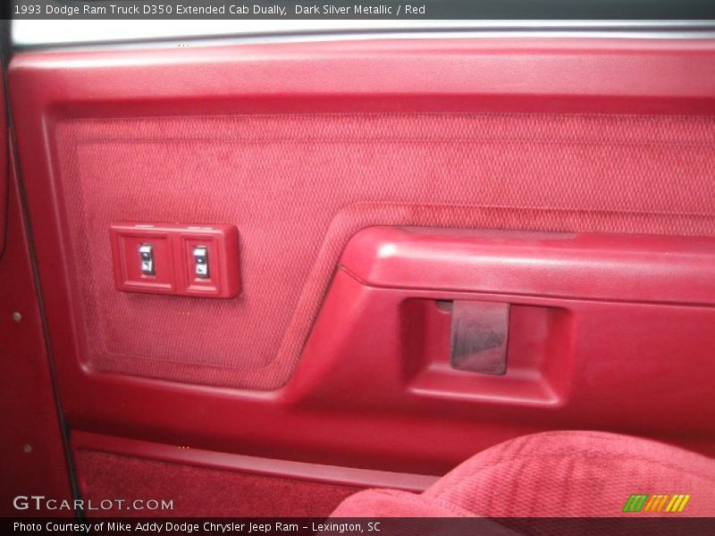 Dark Silver Metallic / Red 1993 Dodge Ram Truck D350 Extended Cab Dually