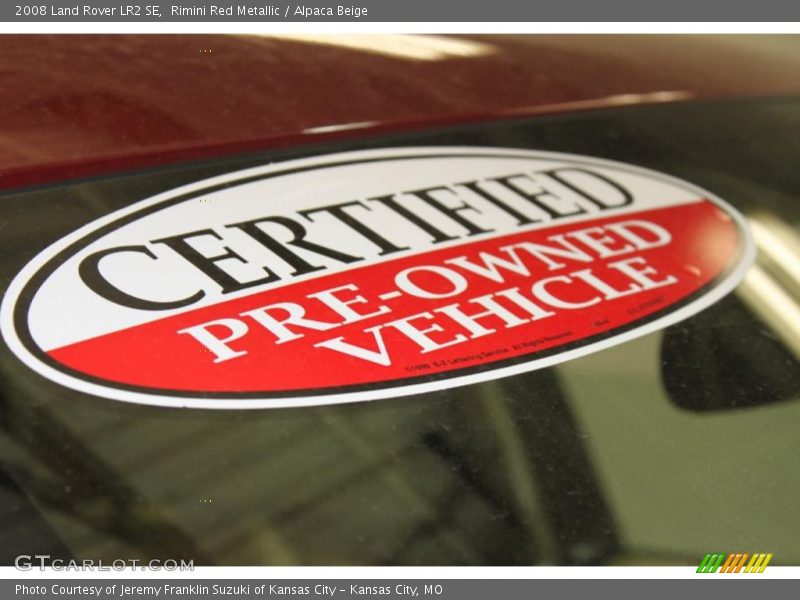 Rimini Red Metallic / Alpaca Beige 2008 Land Rover LR2 SE