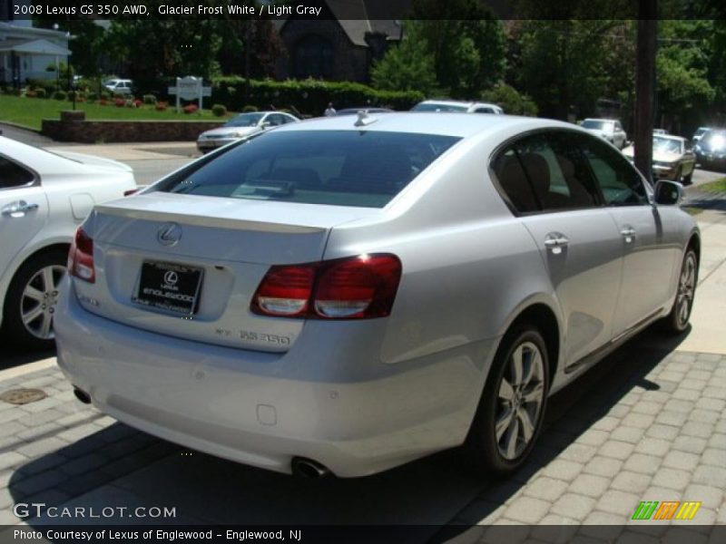 Glacier Frost White / Light Gray 2008 Lexus GS 350 AWD