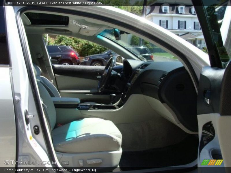 Glacier Frost White / Light Gray 2008 Lexus GS 350 AWD