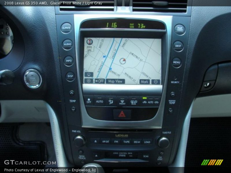 Glacier Frost White / Light Gray 2008 Lexus GS 350 AWD