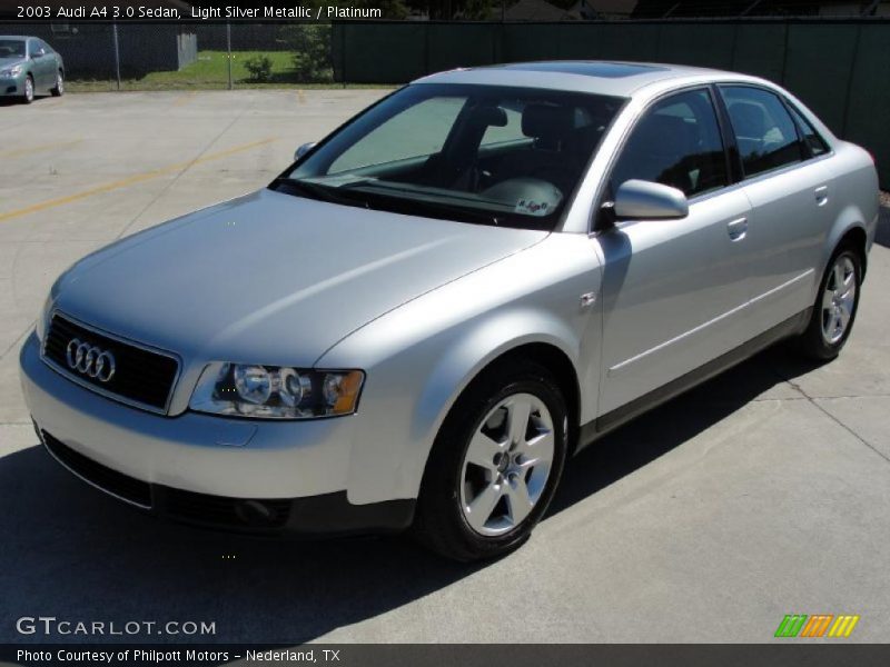 Light Silver Metallic / Platinum 2003 Audi A4 3.0 Sedan