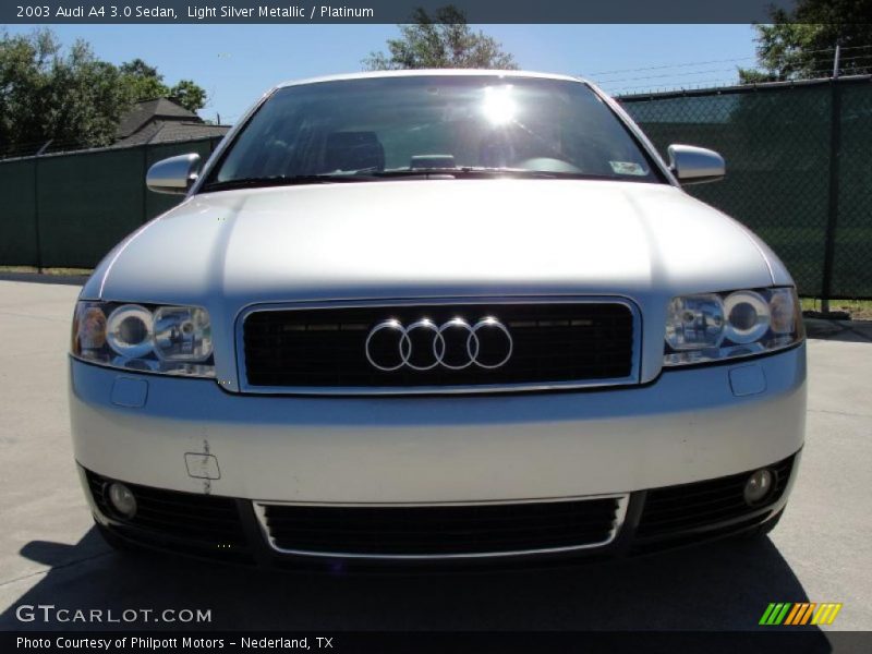 Light Silver Metallic / Platinum 2003 Audi A4 3.0 Sedan
