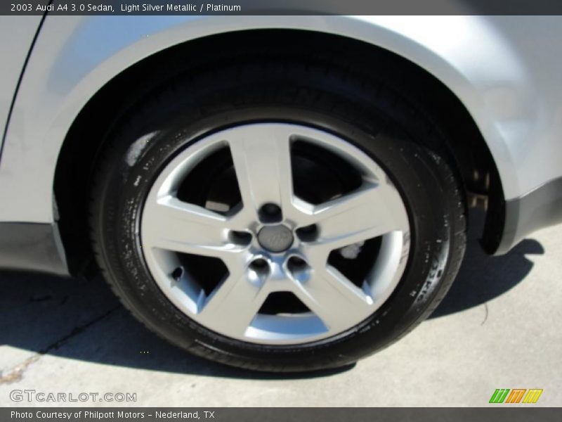 Light Silver Metallic / Platinum 2003 Audi A4 3.0 Sedan