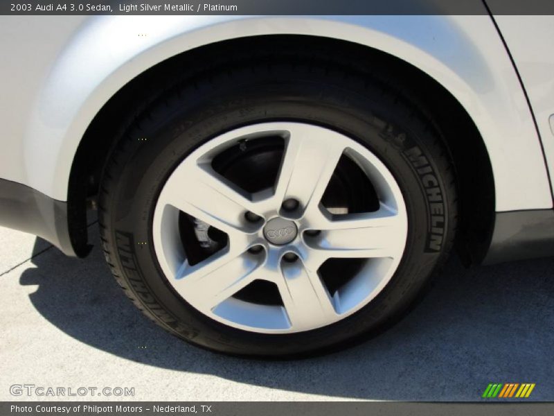 Light Silver Metallic / Platinum 2003 Audi A4 3.0 Sedan