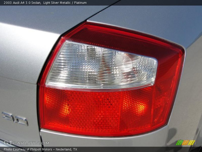 Light Silver Metallic / Platinum 2003 Audi A4 3.0 Sedan