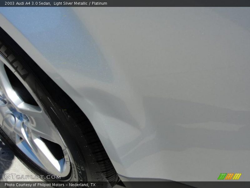 Light Silver Metallic / Platinum 2003 Audi A4 3.0 Sedan