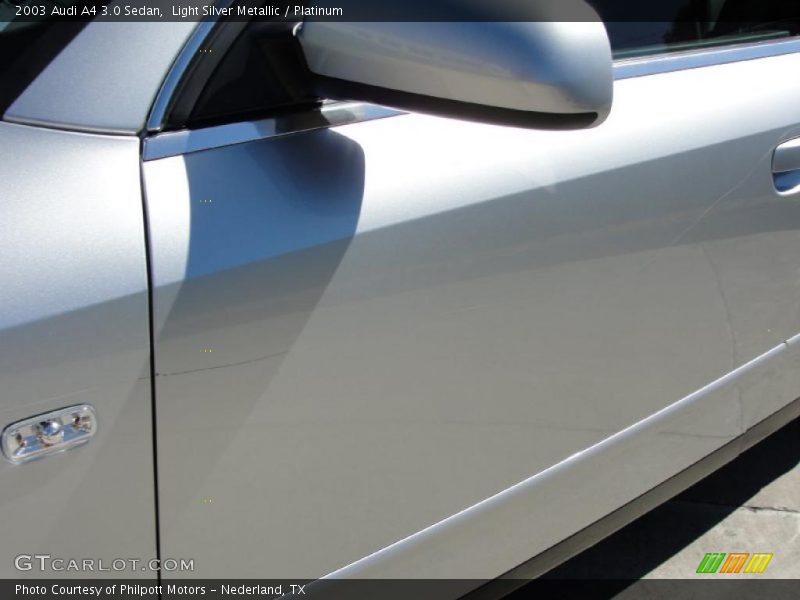 Light Silver Metallic / Platinum 2003 Audi A4 3.0 Sedan