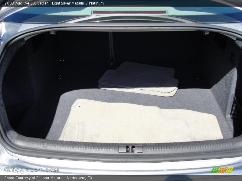 Light Silver Metallic / Platinum 2003 Audi A4 3.0 Sedan