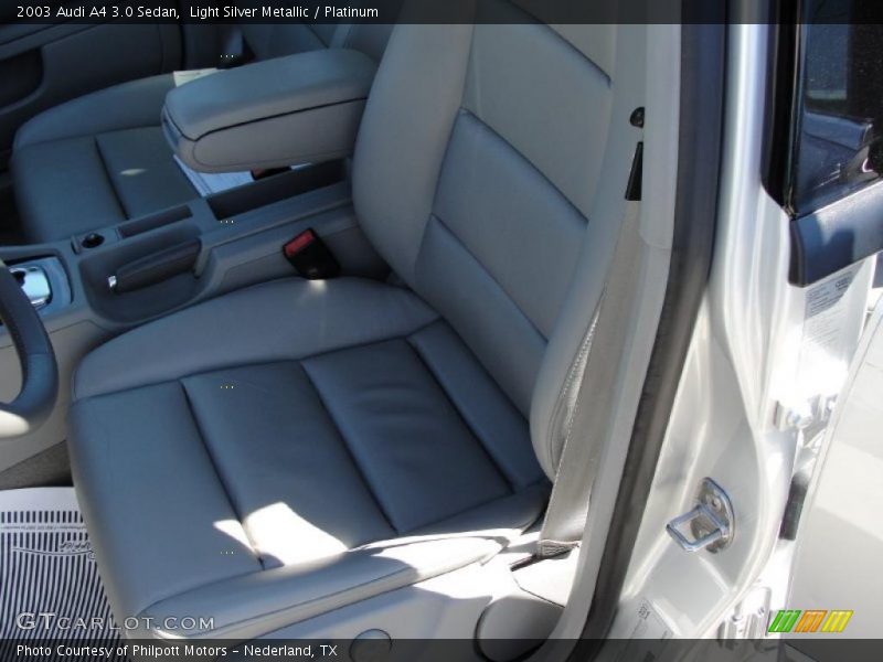 Light Silver Metallic / Platinum 2003 Audi A4 3.0 Sedan