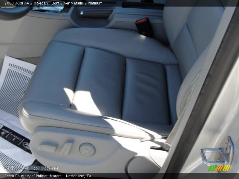 Light Silver Metallic / Platinum 2003 Audi A4 3.0 Sedan