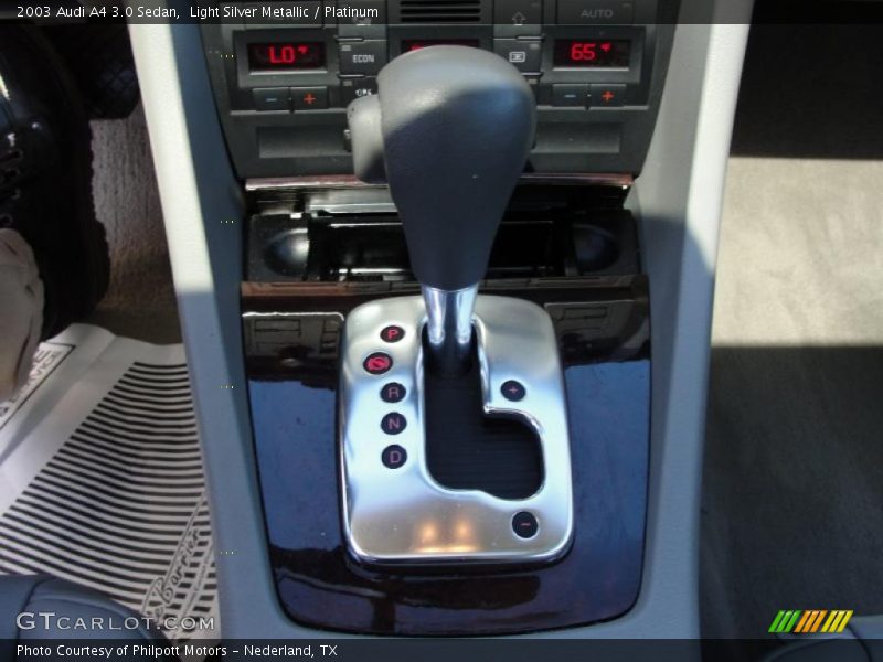 Light Silver Metallic / Platinum 2003 Audi A4 3.0 Sedan
