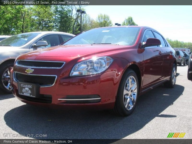 Red Jewel Tintcoat / Ebony 2010 Chevrolet Malibu LT Sedan
