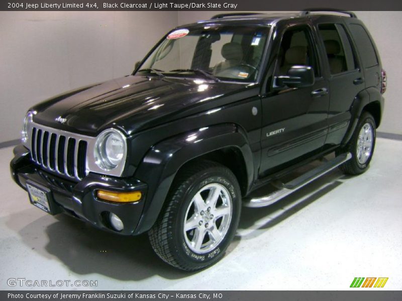 Black Clearcoat / Light Taupe/Dark Slate Gray 2004 Jeep Liberty Limited 4x4