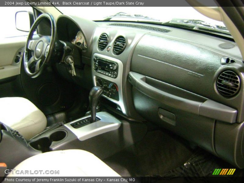 Black Clearcoat / Light Taupe/Dark Slate Gray 2004 Jeep Liberty Limited 4x4