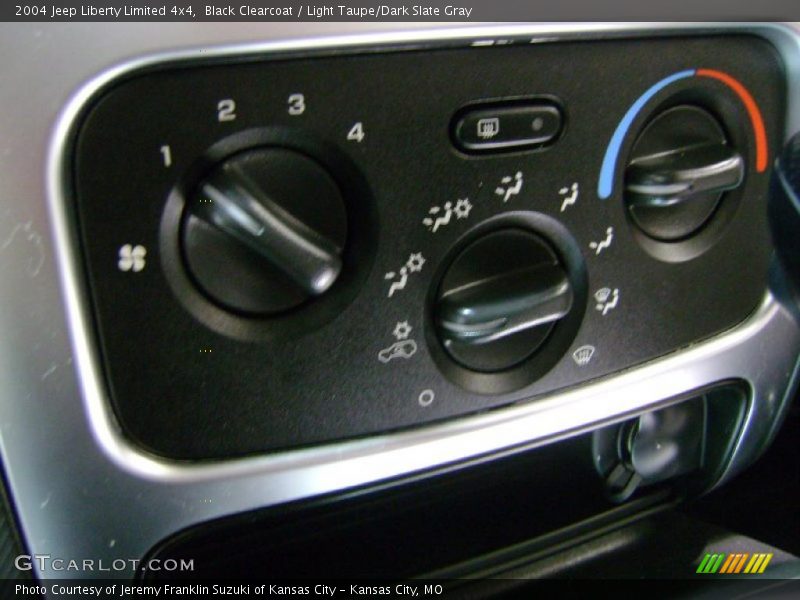 Black Clearcoat / Light Taupe/Dark Slate Gray 2004 Jeep Liberty Limited 4x4