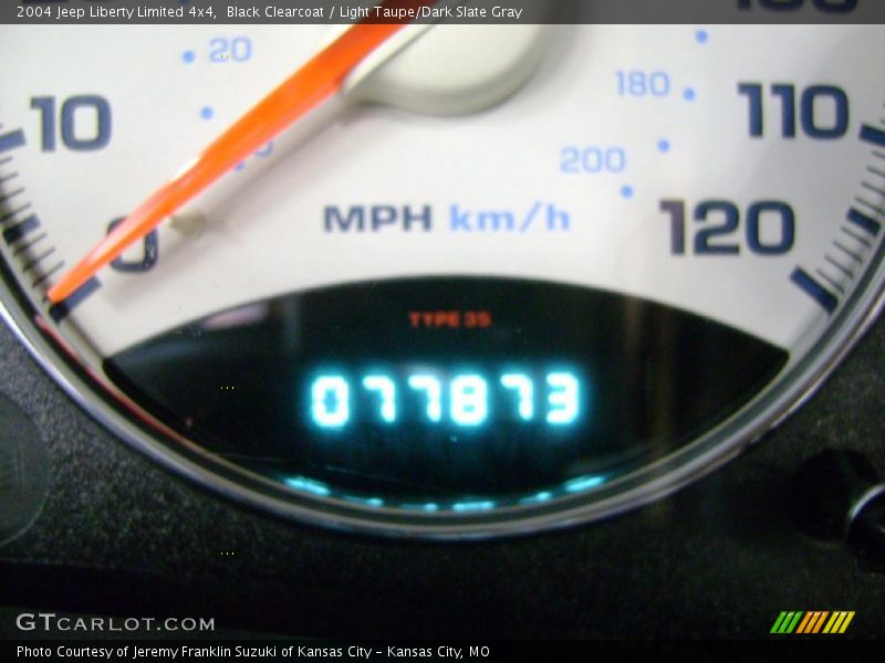 Black Clearcoat / Light Taupe/Dark Slate Gray 2004 Jeep Liberty Limited 4x4