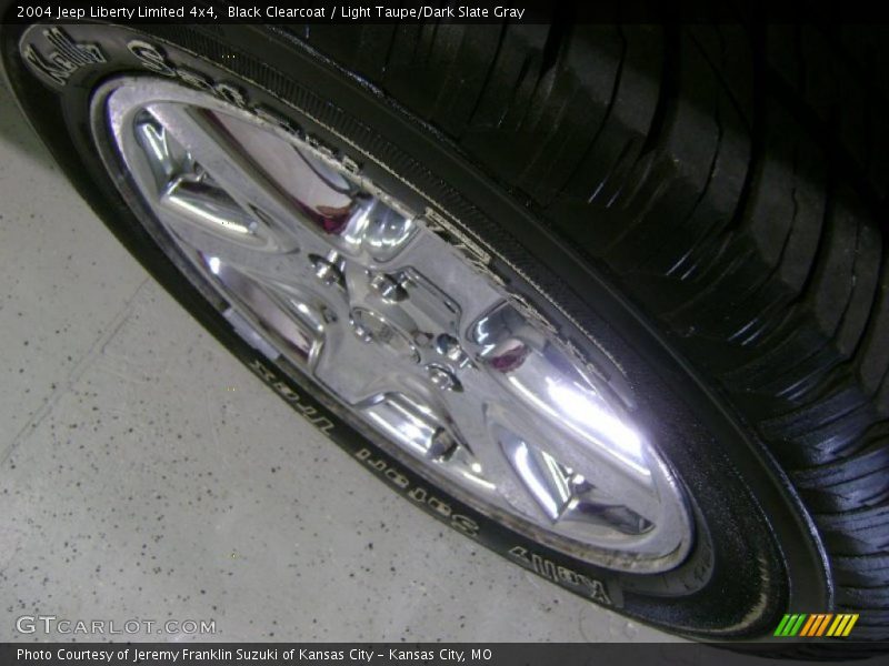 Black Clearcoat / Light Taupe/Dark Slate Gray 2004 Jeep Liberty Limited 4x4