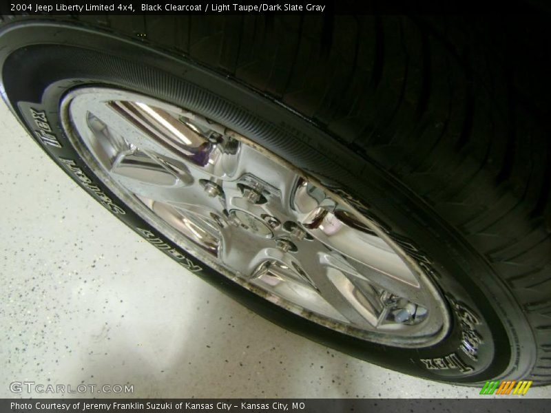 Black Clearcoat / Light Taupe/Dark Slate Gray 2004 Jeep Liberty Limited 4x4