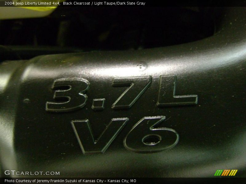 Black Clearcoat / Light Taupe/Dark Slate Gray 2004 Jeep Liberty Limited 4x4