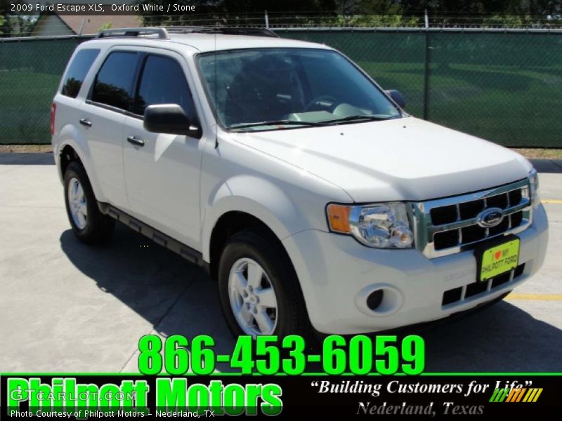 Oxford White / Stone 2009 Ford Escape XLS