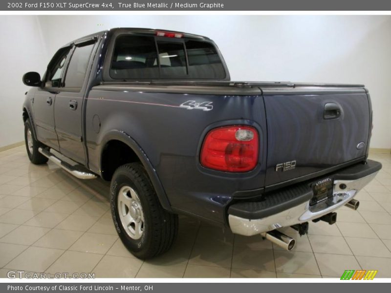 True Blue Metallic / Medium Graphite 2002 Ford F150 XLT SuperCrew 4x4