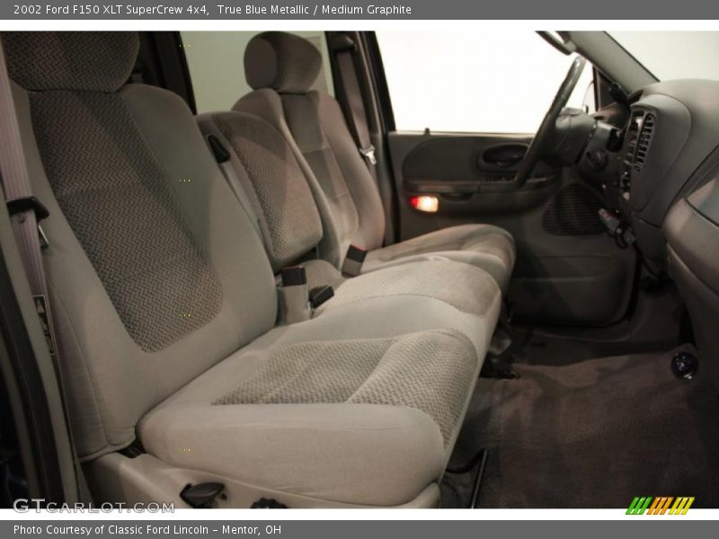 True Blue Metallic / Medium Graphite 2002 Ford F150 XLT SuperCrew 4x4
