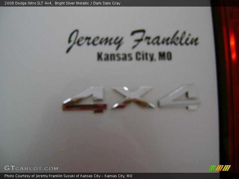 Bright Silver Metallic / Dark Slate Gray 2008 Dodge Nitro SLT 4x4
