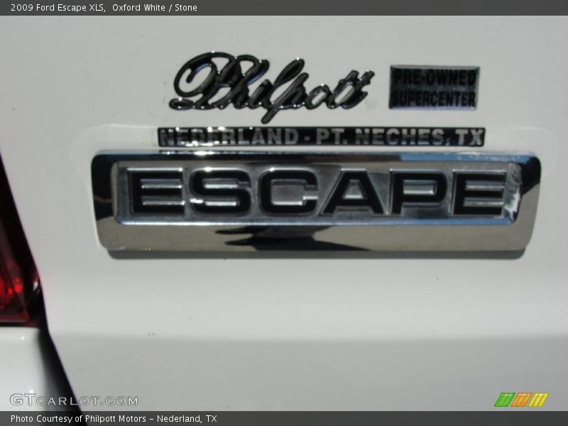 Oxford White / Stone 2009 Ford Escape XLS