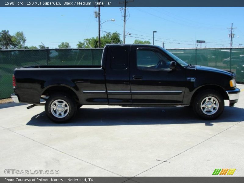 Black / Medium Prairie Tan 1998 Ford F150 XLT SuperCab