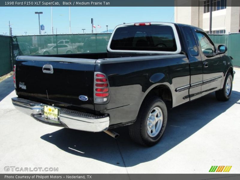 Black / Medium Prairie Tan 1998 Ford F150 XLT SuperCab