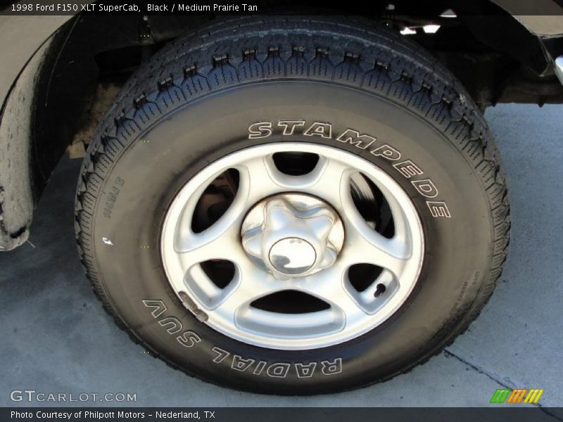 Black / Medium Prairie Tan 1998 Ford F150 XLT SuperCab