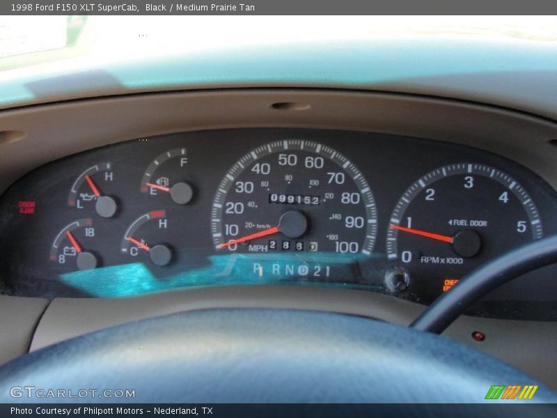 Black / Medium Prairie Tan 1998 Ford F150 XLT SuperCab