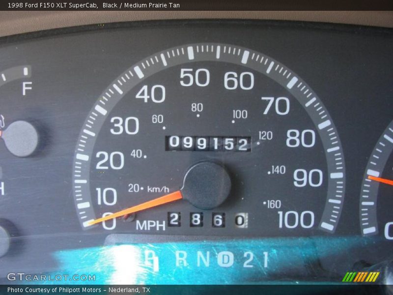 Black / Medium Prairie Tan 1998 Ford F150 XLT SuperCab