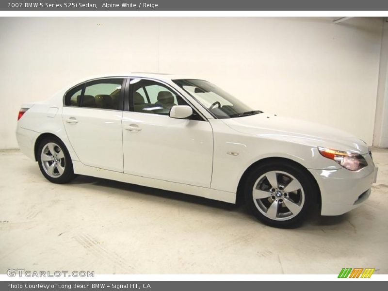 Alpine White / Beige 2007 BMW 5 Series 525i Sedan