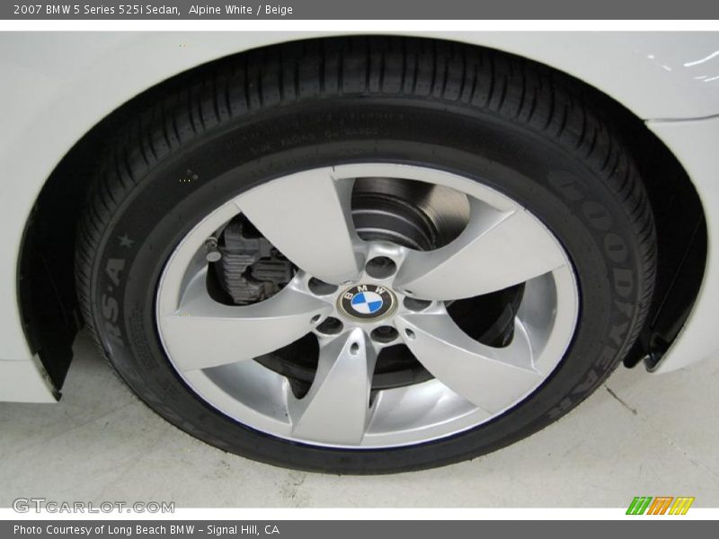 Alpine White / Beige 2007 BMW 5 Series 525i Sedan