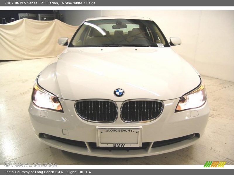 Alpine White / Beige 2007 BMW 5 Series 525i Sedan